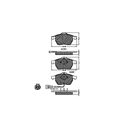 Photo Brake Pad Set, disc brake SPIDAN 32737