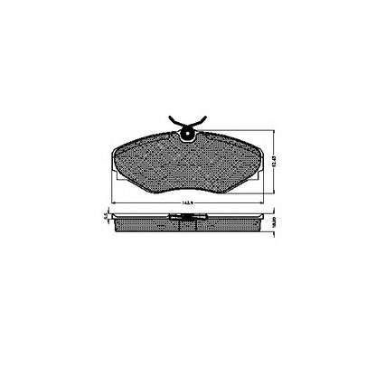 Photo Brake Pad Set, disc brake SPIDAN 32745