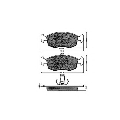 Photo Brake Pad Set, disc brake SPIDAN 32759