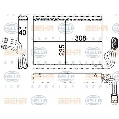 Foto Verdampfer, Klimaanlage HELLA 8FV351330691