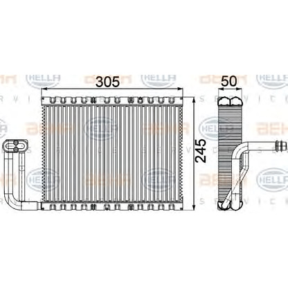 Foto Verdampfer, Klimaanlage HELLA 8FV351331141