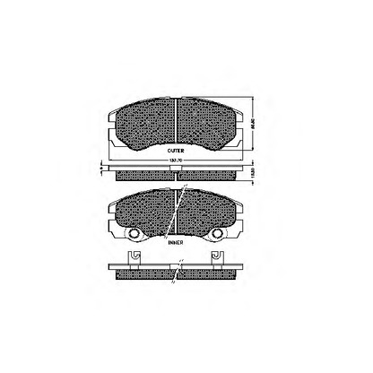 Photo Brake Pad Set, disc brake SPIDAN 32775