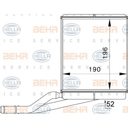 Foto Wärmetauscher, Innenraumheizung HELLA 8FH351333011