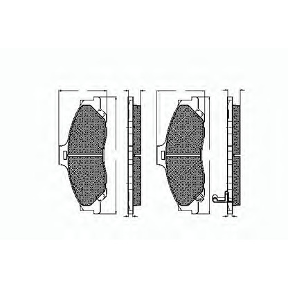 Photo Brake Pad Set, disc brake SPIDAN 32792