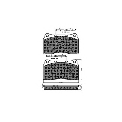 Photo Brake Pad Set, disc brake SPIDAN 32796