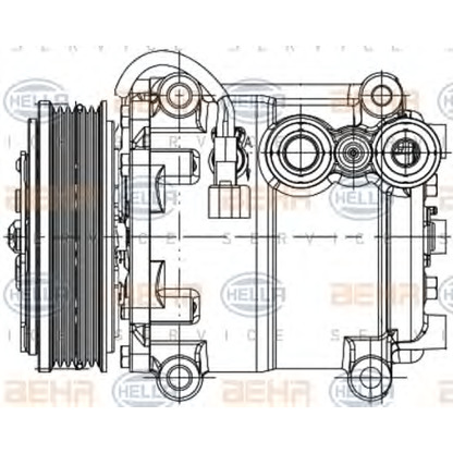 Photo Compressor, air conditioning HELLA 8FK351334341