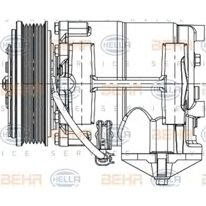 Photo Compressor, air conditioning HELLA 8FK351334341