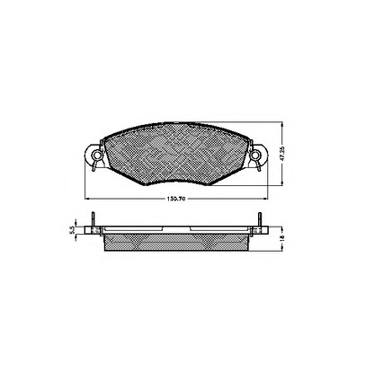 Photo Brake Pad Set, disc brake SPIDAN 32809