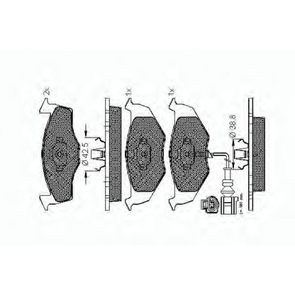 Foto Kit pastiglie freno, Freno a disco SPIDAN 32815