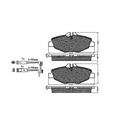 Photo Brake Pad Set, disc brake SPIDAN 32846