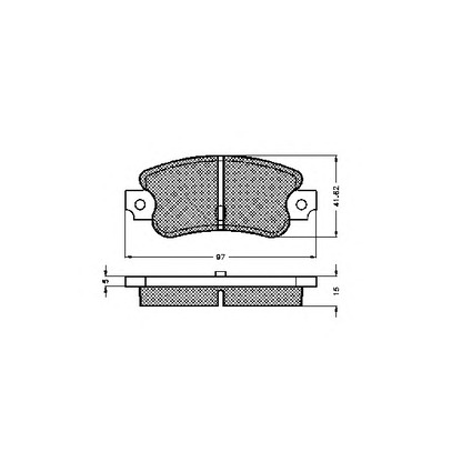 Photo Brake Pad Set, disc brake SPIDAN 32877