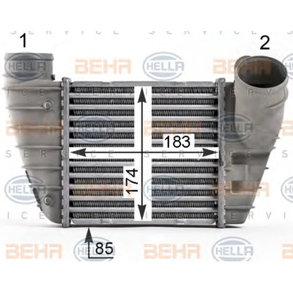 Photo Intercooler, échangeur HELLA 8ML376700051