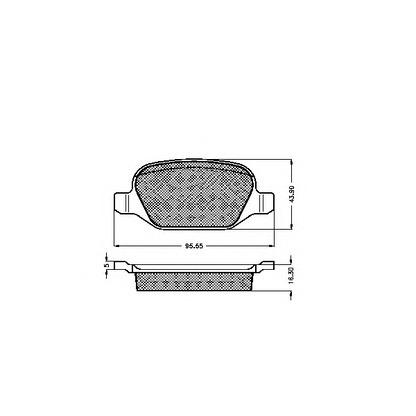 Photo Brake Pad Set, disc brake SPIDAN 32890