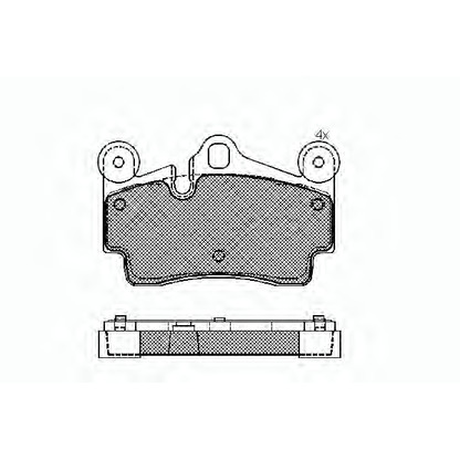 Photo Brake Pad Set, disc brake SPIDAN 32903