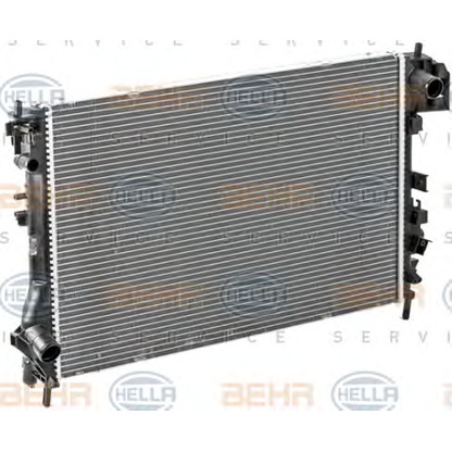 Photo Radiator, engine cooling HELLA 8MK376700341