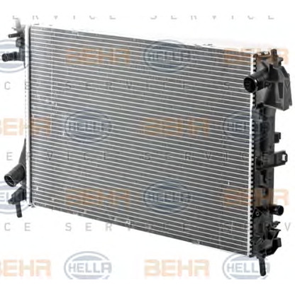 Photo Radiator, engine cooling HELLA 8MK376700341