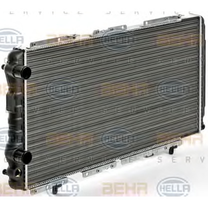 Photo Radiator, engine cooling HELLA 8MK376700564