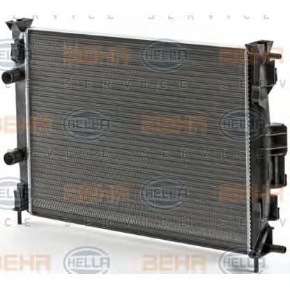 Photo Radiator, engine cooling HELLA 8MK376700681