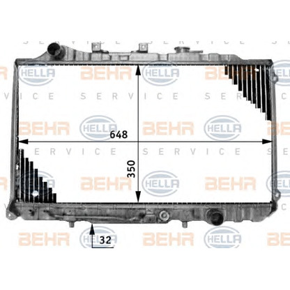 Foto Kühler, Motorkühlung HELLA 8MK376708021