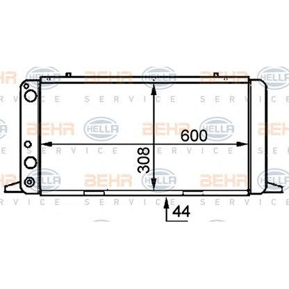 Foto Radiatore, Raffreddamento motore HELLA 8MK376714471