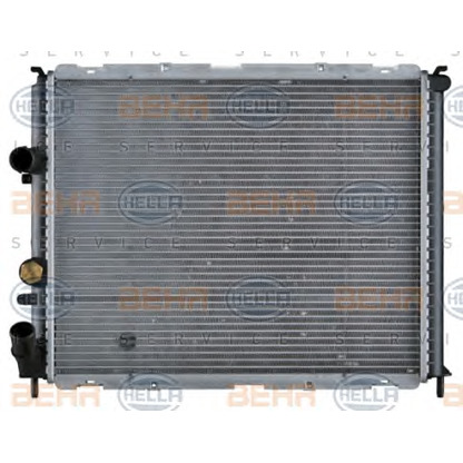 Photo Radiator, engine cooling HELLA 8MK376717781