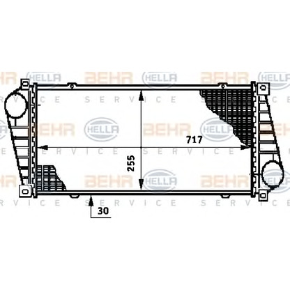 Foto Radiador de aire de admisión HELLA 8ML376720391