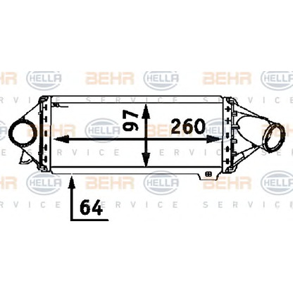 Photo Intercooler, charger HELLA 8ML376723061