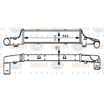 Photo Intercooler, échangeur HELLA 8ML376723131