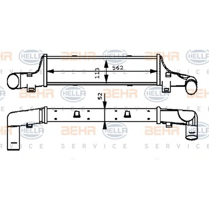 Foto Ladeluftkühler HELLA 8ML376723151