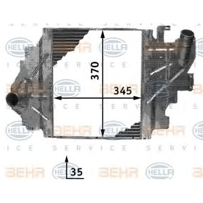 Photo Intercooler, échangeur HELLA 8ML376723361