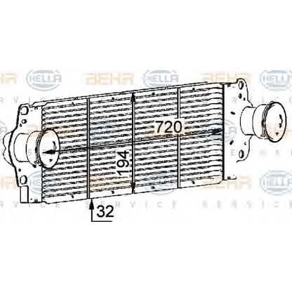 Photo Intercooler, charger HELLA 8ML376723511