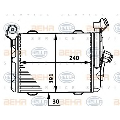 Photo Oil Cooler, engine oil HELLA 8MO376726011