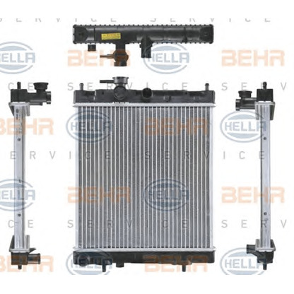 Foto Kühler, Motorkühlung HELLA 8MK376726691