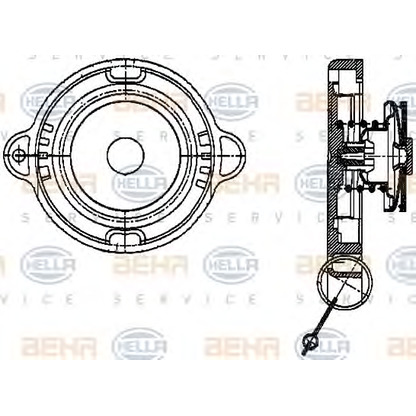 Foto Verschlussdeckel, Kühler HELLA 8MY376742001