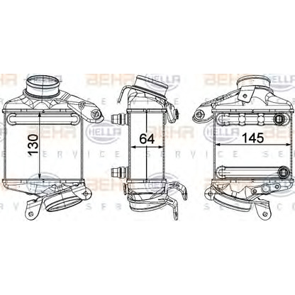 Foto Radiador de aire de admisión HELLA 8ML376746431