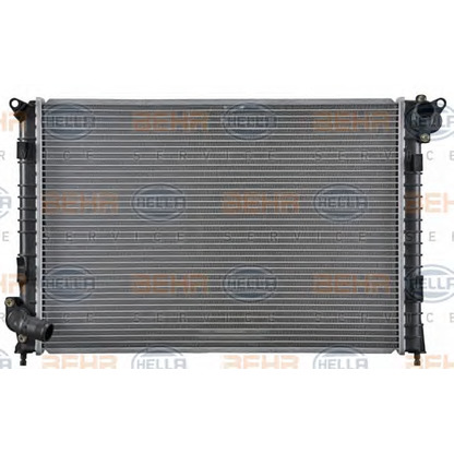 Foto Radiador, refrigeración del motor HELLA 8MK376749521