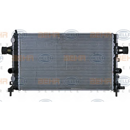 Foto Radiador, refrigeración del motor HELLA 8MK376754081