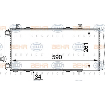 Foto Radiatore, Raffreddamento motore HELLA 8MK376764081