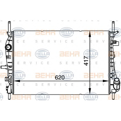 Photo Condenser, air conditioning HELLA 8MK376764381