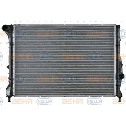 Foto Radiador, refrigeración del motor HELLA 8MK376766114