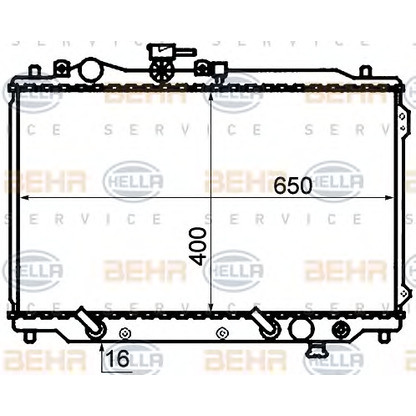 Foto Kühler, Motorkühlung HELLA 8MK376769531