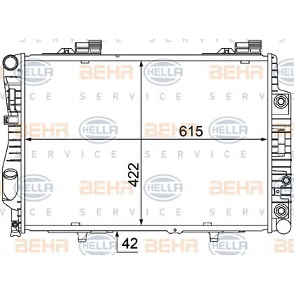 Foto Kühler, Motorkühlung HELLA 8MK376769711