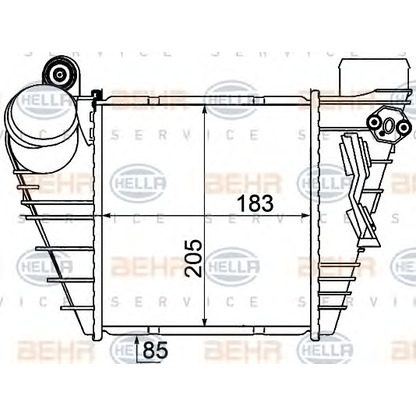 Foto Intercooler HELLA 8ML376776051