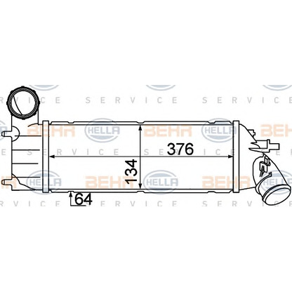 Foto Intercooler HELLA 8ML376776251