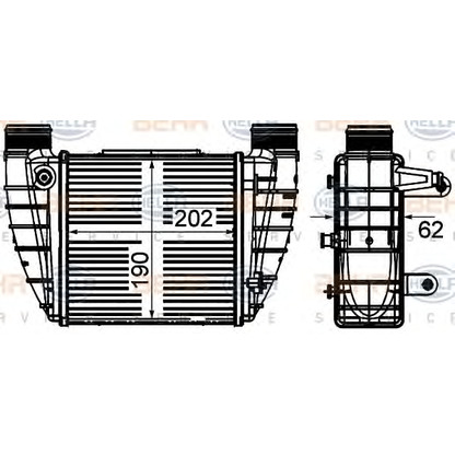 Photo Intercooler, échangeur HELLA 8ML376899051