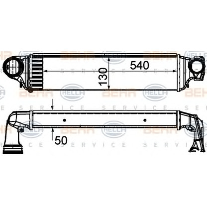 Foto Intercooler HELLA 8ML376899101