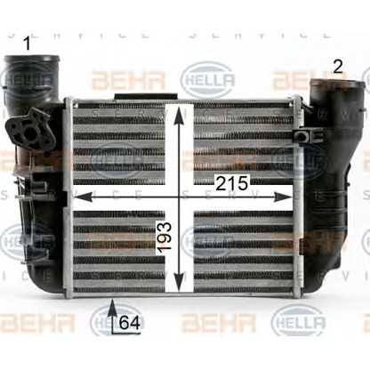 Foto Intercooler HELLA 8ML376900371