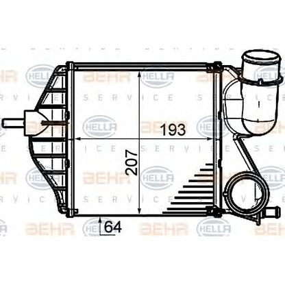 Photo Intercooler, charger HELLA 8ML376910011