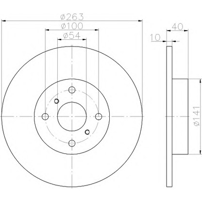 Photo Brake Disc HELLA 8DD355115671