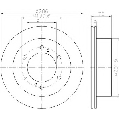 Foto Disco de freno HELLA 8DD355116321